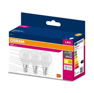 Osram KÉSZLET 3x LED Izzó P45 E14/4,9W/230V 3000K