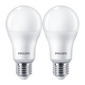 Philips KÉSZLET 2x LED Izzó Philips A67 E27/13W/230V 4000K