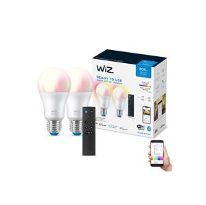 WiZ KÉSZLET 2x LED RGBW Dimmelhető izzó A60 E27/8,5W/230V 2200