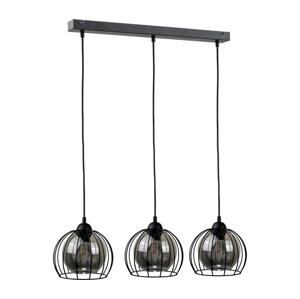 Keter Lighting Csillár zsinóron SOLO BLACK 3xE27/60W/230V