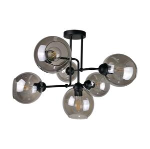 Keter Lighting Felületre szerelhető csillár OSMO 6xE27/60W/230V fekete