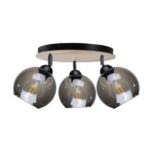 Keter Lighting Spotlámpa UNO WOOD 3xE27/60W/230V fekete/barna