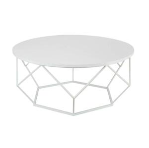 HowHomely Kávésasztal DIAMOND 41,5x90 cm fehér