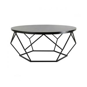 HowHomely Kávésasztal DIAMOND 41,5x90 cm fekete