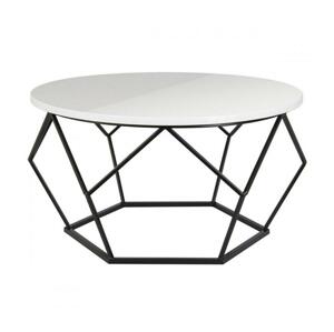 HowHomely Kávésasztal DIAMOND 40x70 cm fekete/fehér