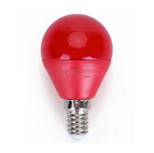 B.V. LED Izzó G45 E14/4W/230V piros