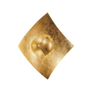 Quadrangolo falilámpa, arany fóliás, 50 x 50 cm