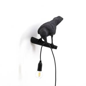 LED dekor külső fali lámpa Bird Lamp bal fekete