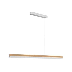 Rothfels Keijo LED függő lámpa nikkel/tölgy 158 cm