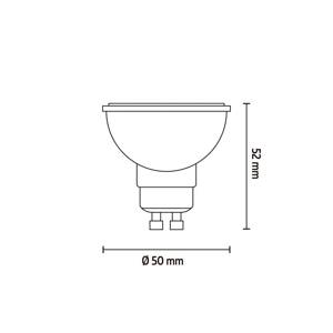 Calex smart LED reflektor izzó GU10 4,9 W CCT RGB