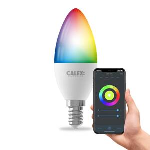 Calex smart LED gyertya izzó E14 B35 4,9 W CCT RGB