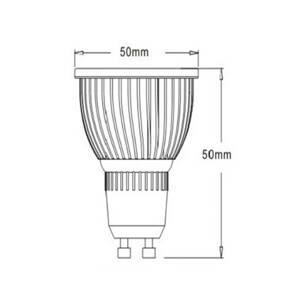 LED reflektor GU10 5 W 830 85° 6-os klt