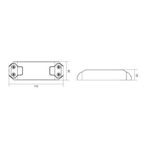 LED meghajtó Basic, DIM, CC, D35009UF/9W