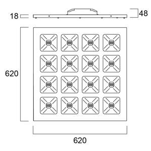 Sylvania Quadro DALI panel 36 W 4650 lm 840