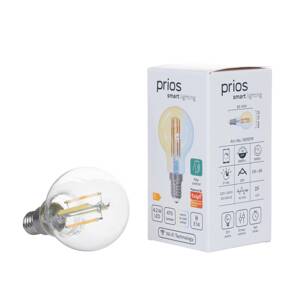 Prios LED csepp izzó E14 4,2W WLAN CCT, 3-as