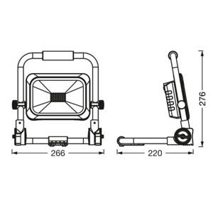 Ledvance LED-Worklight Value Battery akku 20W