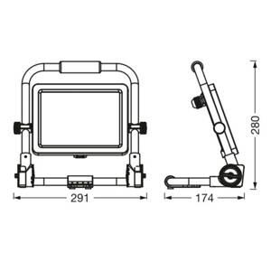 Ledvance LED-Worklight Value R-Stand sugárzó 50W