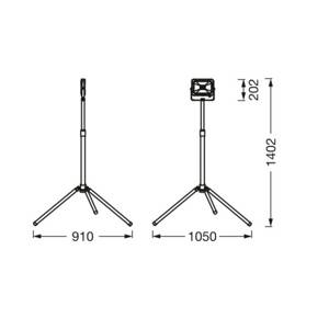 Ledvance LED-Worklight Value Tripod 1 izzó 30W