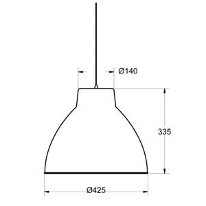 Aluminor S2089 ipari stílusú függő lámpa