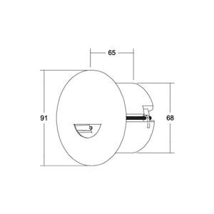 BRUMBERG Adapt wall beépített downlight fekete