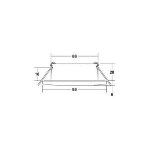 BRUMBERG Chooose LED downlight, kerek, fehér