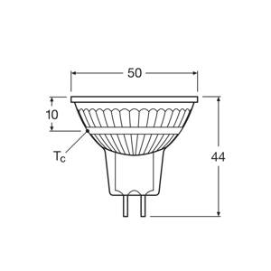 OSRAM LED reflektor, GU5.3, 2,6 W, 12 V, 2700 K, 120 °