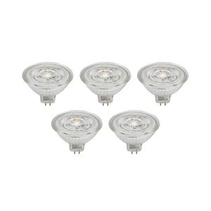 Prios LED reflektor GU5.3 4.3W 345lm 36° clear 840 5 darabos készlet