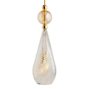 EBB & FLOW Smykke L gold crystal swirl arany-füst