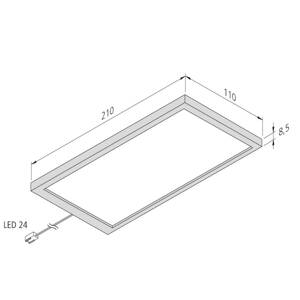 Sky 3-szett 3000K fekete LED-es részegységlámpa