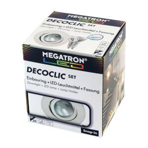 LED beép. spot Decoclic Set GU10 4,5 W, fehér