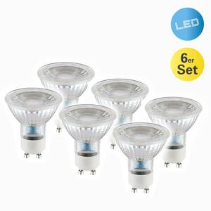 LED reflektor GU10 4,6W 450lm meleg fehér 6db-os