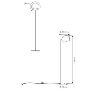 Nyta Tilt Globe Floor álló világítás, fekete