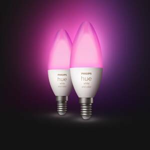 Philips Hue gyertya fehér&színes amb. E14 5,3W 2db