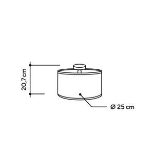 ALMUT 2610 mennyezeti lámpa Ø25cm Széna/kék bú.v.