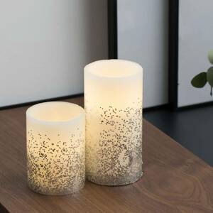 Pauleen Glowing Glitter Candle LED gyertya 2 db