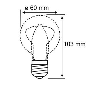 Paulmann LED izzó B22d A60 9W 2700K opál