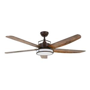 Louisville menny. ventilátor LED lámpa bronz/koa