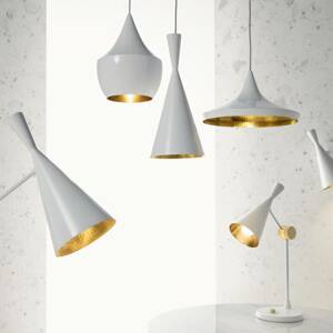 Tom Dixon Beat Tall LED függő lámpa, fehér