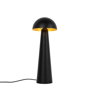 Kültéri állólámpa fekete 65 cm LED-del - Gomba