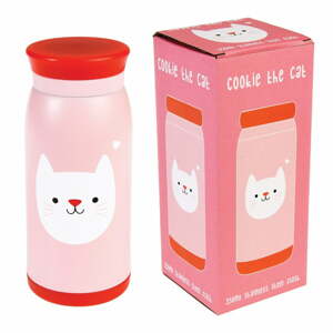 Cookie the Cat rozsdamentes acél vizespalack, 350 ml - Rex London