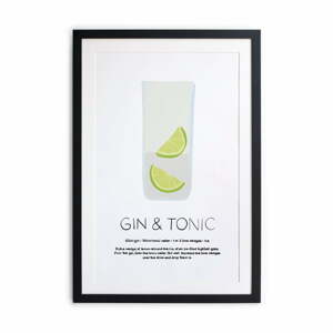 Gin Tonic keretezett poszter, 40 x 50 cm - Really Nice Things