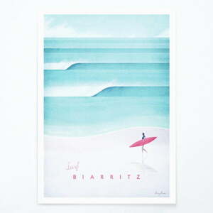 Poszter Biarritz, 30x40 cm - Travelposter