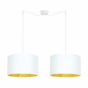 Mika fehér dupla függőlámpa aranyszínű lámpabelsővel - Sotto Luce