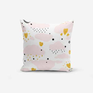 Pink Clouds Modern pamutkeverék párnahuzat, 45 x 45 cm - Minimalist Cushion Covers