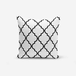 Black White Ogea fekete-fehér pamutkeverék párnahuzat, 45 x 45 cm - Minimalist Cushion Covers