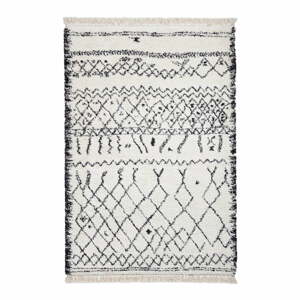 Boho fehér-fekete szőnyeg, 160 x 230 cm - Think Rugs