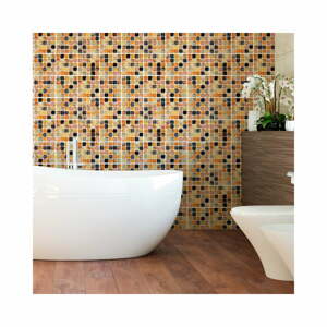 Wall Decal Tiles Mosaics Sanded Grade 9 db-os falmatrica szett, 15 x 15 cm - Ambiance