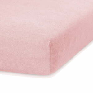 Ruby világos rózsaszín gumis lepedő, 200 x 140-160 cm - AmeliaHome