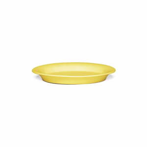 Ursula sárga ovális agyagkerámia tányér, 18 x 13 cm - Kähler Design
