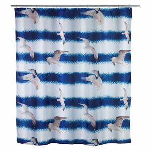 Seagull kék zuhanyfüggöny, 1,8 m x 2 m - Wenko